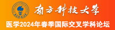 怼嫩逼AV南方科技大学医学2024年春季国际交叉学科论坛